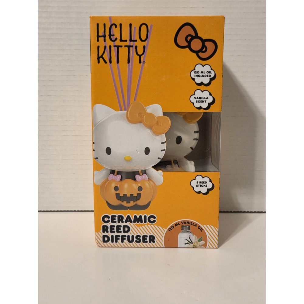 Hello Kitty Ceramic Reed Diffuser Cinnamon Halloween FREE SHIPPING